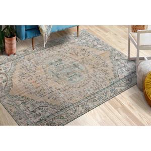 Floral Printed <b>Rug</b>: Soft Tones, Bohemian, Outdoor, Anatolian,With Pile Soft <b>Rug</b> - Product Image 4