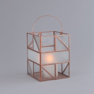 Lanterne créative avec un bel ornement de lumière romantique élégant en or rose pour Noël et la décoration de chambre Diwali - Product Image 1