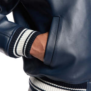 Lujo personalizado de alta calidad de la calle desgaste de los hombres de cuero Avirex Chaquetas/OEM personalizado al aire libre impermeable Avirex Chaquetas de cuero - Product Image 2