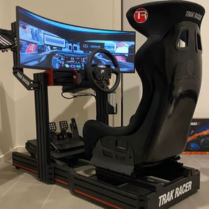Simulador de Carreras con Asiento, Pedales, Soporte para Volante, Palanca de Cambios y Soporte para Freno de Mano para Configuración Profesional de Simulación de Carreras - Product Image 1