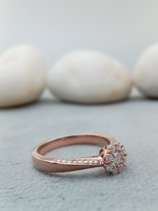 Women's Luxury 18K Gold Trendy Hip Hop Ring Full VVS Natural Diamond Brilliant Cut /IGI Certified Classic Wedding Anniversary - Product Image 3