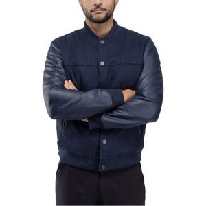 Veste universitaire pour hommes manches en cuir véritable et laine mélangée Letterman Boys College Varsity Jackets XS-5XL - Product Image 3