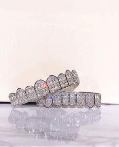 Grilles dentaires en or jaune véritable 14 carats de luxe 2024, style vintage, grillz personnalisés plaqués or pour hommes - Product Image 2