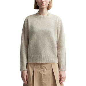 Pull-over à capuche en tricot vintage pour femmes personnalisé 100% coton à manches longues hiver imperméable écologique de haute qualité - Product Image 1