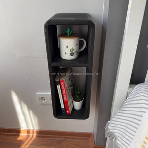 Modern Handmade Eco-Friendly Solid Wood <b>Floating</b> <b>Nightstand</b> Storage Minimalist Design for Home Bedroom Living Room Home Office - Product Image 1