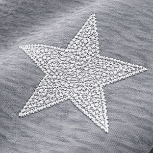 Sudadera con capucha y cremallera completa de forro polar oversize con estampado de estrellas de diamantes de imitación y cristales brillantes, estilo streetwear gris para hombre, al por mayor - Product Image 5