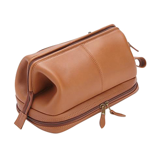 Vintage Leather <b>Toiletry</b> <b>Bag</b> for <b>Men</b> - Product Image 3