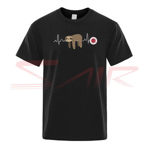 Top vente hommes décontracté 100% coton T-Shirts haute qualité bloc impression couleurs personnalisées grande taille surdimensionné Fitness T-Shirts - Product Image 3