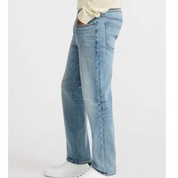 High Street Hommes D'été Slim-Fit Ripped Jeans Stretch Denim Pantalon Droit Lavé