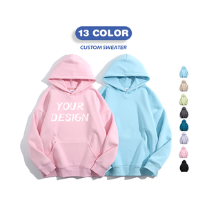 Vente en gros de streetwear unisexe de haute qualité pour hommes hiver pulls à capuche logo de broderie personnalisé 100% coton respirant séchage rapide - Product Image 2