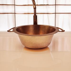 Évier de préparation en cuivre martelé fait à la main, rectangulaire, robuste, personnalisé pour les constructeurs de maisons de luxe, les restaurants, fournisseur OEM direct. - Product Image 1