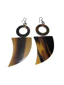 ต่างหูพลอยรูปเขาควายมีจริยธรรมทำด้วยมือสไตล์วินเทจแบบดั้งเดิมสไตล์อินเดียสำหรับงานแต่งงาน - Product Image 3