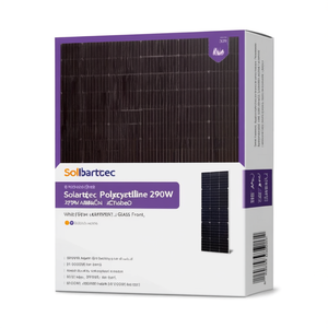 Panneau solaire polycristallin Solartec 290W avec feuille arrière blanche et face en verre - Product Image 2