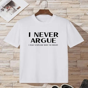 Haute demande 100% coton col rond à manches courtes t-shirt nouveauté été haut motif conception décontracté coupe régulière sérigraphie - Product Image 2