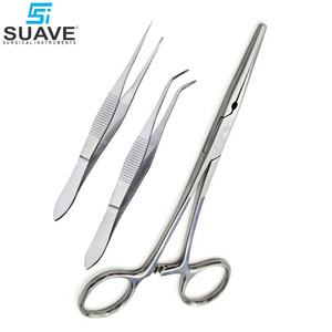 Las pinzas quirúrgicas de acero inoxidable de calidad superior más nuevas hacen sus propios instrumentos quirúrgicos SUAVE hechos en Pakistán - Product Image 5