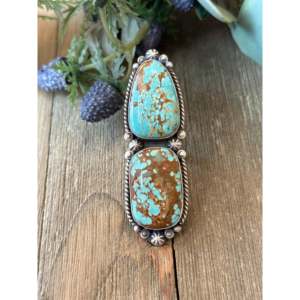 Alfred Martinez <b>Turquoise</b> and Sterling Silver <b>Ring</b> Size 8 - Product Image 1