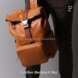 Mochila de cuero personalizada bolsa segura espaciosa precio al por mayor clásico hecho a mano negocio directo de fábrica descuentos a granel tendencias - Product Image 5