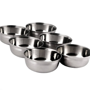 Bol à fruits de forme unique en acier inoxydable poli de conception moderne, de haute qualité, personnalisable, pour la salade, les fêtes - Product Image 4