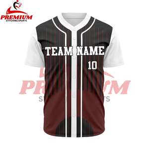 Camiseta de béisbol personalizada con bajo MOQ, camiseta de béisbol sublimada de nuevo diseño - Product Image 1