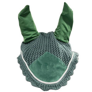 Set di imbottiture da sella per cavalli di colore <span class=keywords><strong>verde</strong></span> velluto personalizzabili comoda fodera in tessuto per la cura degli equini forniture per l'equitazione - Product Image 5