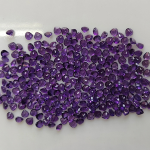 Améthyste africaine naturelle 4MM Forme de cœur Meilleure qualité Pierres précieuses en vrac pour la fabrication de bijoux - Product Image 3