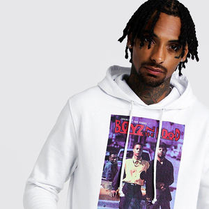 Pull-over à capuche personnalisé pour hommes 100% coton Polaire d'hiver lourde Séchage rapide Respirant Coupe ajustée Écran uni Imprimé Design 3XL - Product Image 6