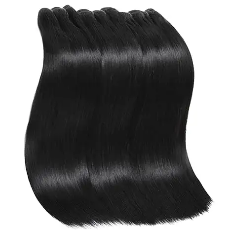 100 percent Natural Straight Bundles machine weft unprocessed Raw Virgin south indian Human Hair Manufacturer