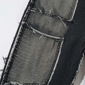 Pantalons en jean cargo à 6 poches pour hommes, prix bas, style streetwear, grande taille, jeans en denim pour hommes, lavés, logos personnalisés, service OEM - Product Image 5