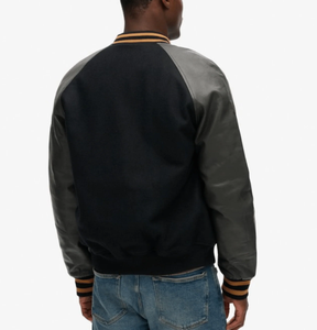 Vente en gros de haute qualité taille hommes université veste université vestes universitaires logo personnalisé plaine letterman veste universitaire pour hommes - Product Image 2