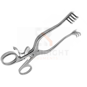 Forceps à éponge Foerster 9.5 "Instruments chirurgicaux à mâchoires dentelées droites par Surgiright Instruments - Product Image 1