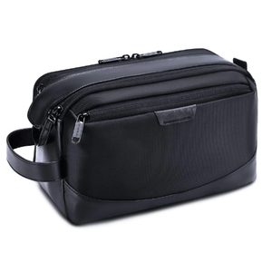 Bolsa DE ASEO con logotipo personalizado, kit de Dopp colgante para hombres, bolsa de afeitar de lona resistente al agua con gran capacidad para viajar - Product Image 6