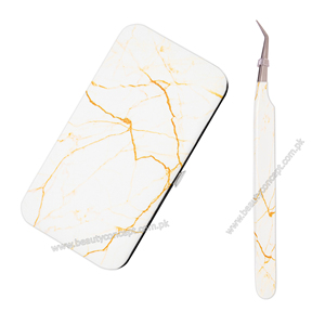 Pince à épiler antistatique et antidérapante, ensemble de pinces à épiler arc-en-ciel et en acier inoxydable, pointe angulaire - Product Image 5