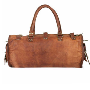 Nouveauté Sacs de sport en cuir véritable de grande capacité Sacs de sport avec logo personnalisé Usine Vente en gros Sacs de sport en cuir de bonne qualité Mode - Product Image 2