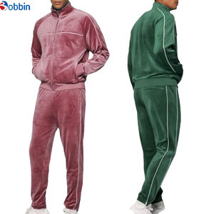 Conjunto Deportivo de Terciopelo para Hombre, Tendencia de Invierno, Sudadera con Capucha y Pantalones Deportivos para Correr, Impresión Personalizada, 2 Piezas - Product Image 1