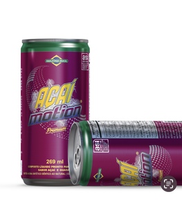 Brazilian Acai Motion Sports Energy Drink con guaraná 269ml Can Brazilian Acai Performance Beverage con vitaminas B Low Calorie - Product Image 1