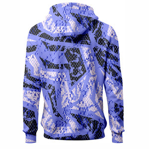 Sweat à capuche tendance pour homme avec un design graphique vibrant pour la mode streetwear, style urbain, sweat à capuche en coton mélangé pour homme - Product Image 4