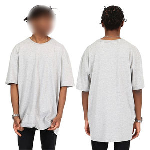 Ligero hombro caído en Color en blanco 2025 nueva llegada cómoda alta calidad diseño único transpirable camiseta de los hombres - Product Image 5