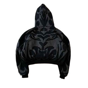 Sudadera con Capucha Extra Grande de Primera Calidad, Estampada con Diseño Personalizado, Estilo Urbano, Corta, Unisex, para Hombre y Mujer - Product Image 2