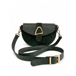 Bolso cruzado estructurado en ante genuino y cuero Dollaro - Hecho en Italia - Art. 26142 - Product Image 5