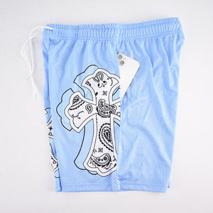 กางเกงขาสั้นบาสเก็ตบอลสไตล์ไฮสตรีทสำหรับผู้ชายกางเกงขาสั้น100% โพลีเอสเตอร์ออกแบบได้ตามต้องการพิมพ์ลายพื้นพิมพ์ลายคุณภาพสูง - Product Image 4