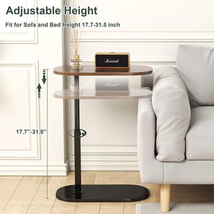 Mesa Auxiliar Ajustable en Forma de C para Sofá / Mesa para Portátil para Sofá - Product Image 6