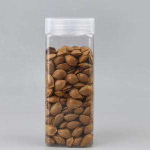 Tarros de galletas para mascotas de plástico transparente ODM OEM de Pavico Vietnam, fábrica para almacenar frutos secos y semillas con impresión de logotipo personalizado - Product Image 3