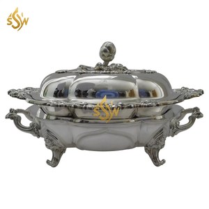 Plat à casserole métallique de forme et de taille personnalisées à la main de concepteur attrayant dernière arrivée pots chauds de nourriture décoratifs pour la maison - Product Image 2