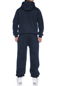 Ensemble jogging et sweat à capuche pour homme HAND MARICLES, hiver, 2 pièces, 100% coton, streetwear, uni, lourd, coupe régulière, fermeture à cordon - Product Image 3
