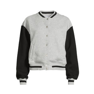 Recién llegado, fábrica, alta calidad, béisbol, logotipo personalizado, abrigo, ropa de calle, cuero/Lana, moda de invierno, chaqueta universitaria para hombre - Product Image 1