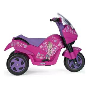 Moto Little Singer 6V 2,5 Ah Lithium Rose Jouet à roulettes 92,5 cm Fuchsia IGED925 Moto électrique pour enfants - Product Image 5