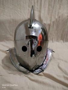 Casco vikingo medieval temprano disfraz forro de cuero Cuchillas de acero nuevo diseño casco griego usable OEM cuchillos personalizables DIY - Product Image 3