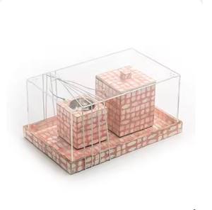 ชุดถาดเสิร์ฟหอยมุกลายดอกไม้2ชิ้นสำหรับตกแต่งคริสต์มาส - Product Image 2