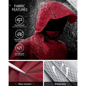 Chándales de lluvia con logotipo personalizado de talla grande para uso en exteriores para hombre, chándal de lluvia de material duradero de último estilo para hombre en servicio OEM - Product Image 2