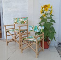 Chaise de plage pliante en rotin et bambou de bois dur du Vietnam, design tropical, pour chambre, cuisine, salle à manger, extérieur, salle de sport, intérieur, OEM